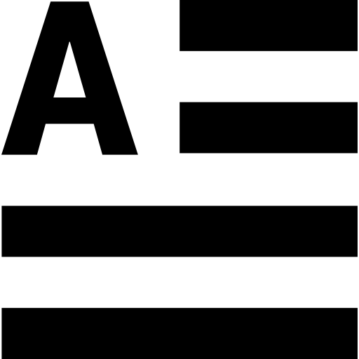 letra mayúscula Basic Straight Filled icono