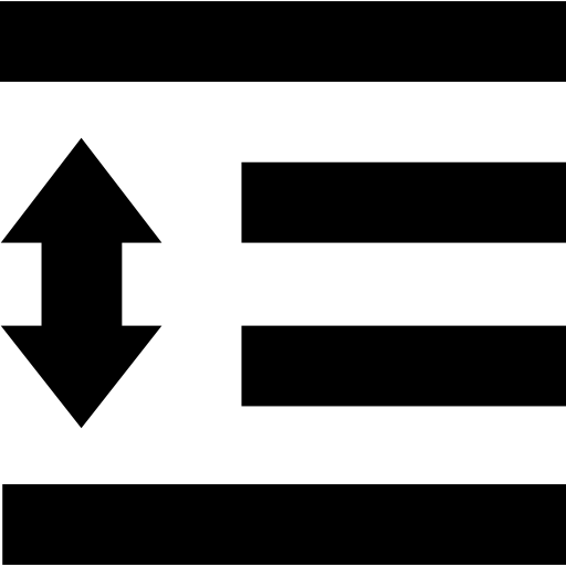 rozstaw Basic Straight Lineal ikona
