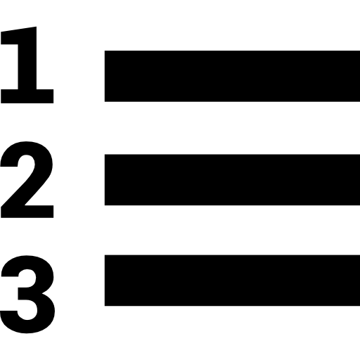 liste Basic Straight Lineal Icône