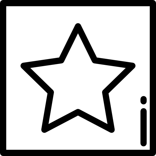 Star Detailed Rounded Lineal icon
