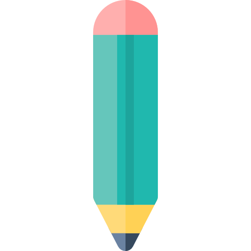 lápis Basic Rounded Flat Ícone