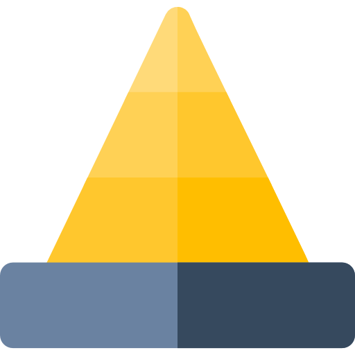 ピラミッドチャート Basic Rounded Flat icon