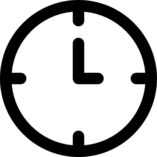 relógio Basic Rounded Lineal Ícone