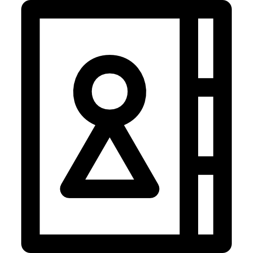 Phonebook Basic Rounded Lineal icon