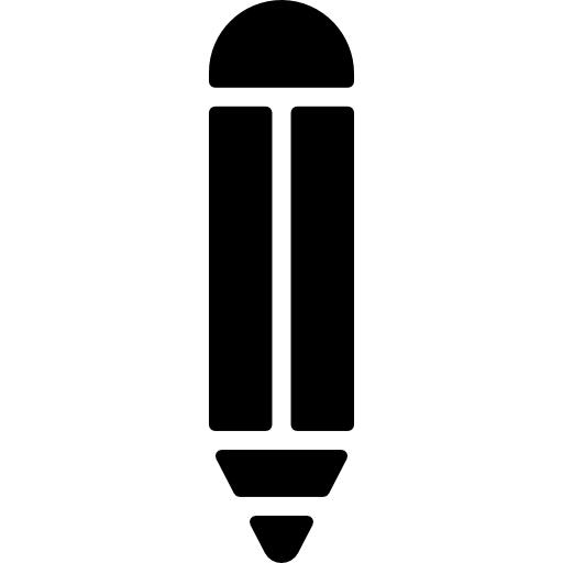 lápiz Basic Rounded Filled icono