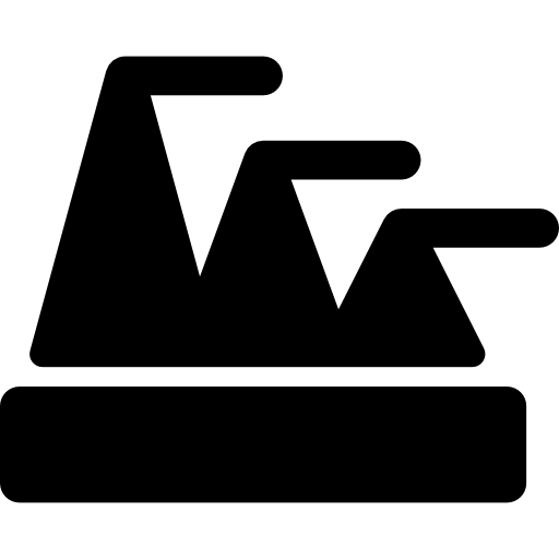 gráfico piramidal Basic Rounded Filled icono