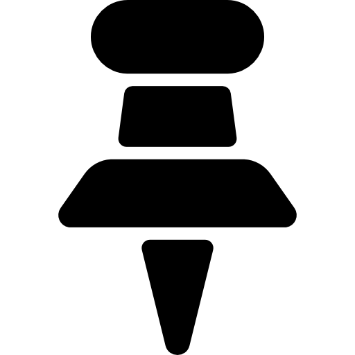 puntina da disegno Basic Rounded Filled icona