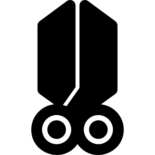 tijeras Basic Rounded Filled icono