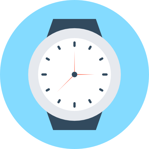 Clock Flat Color Circular icon