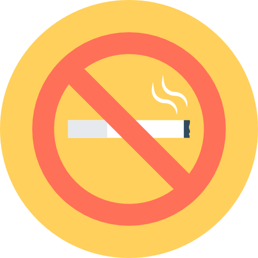 No smoking Flat Color Circular icon