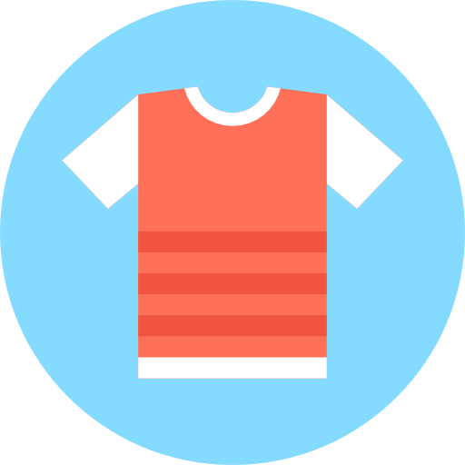 hemd Flat Color Circular icon