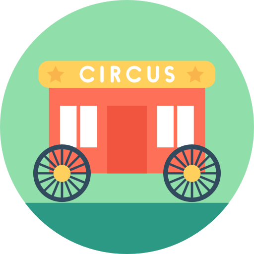 Wagon Flat Color Circular icon