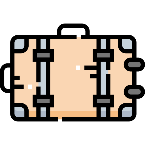 Suitcase Detailed Straight Lineal color icon