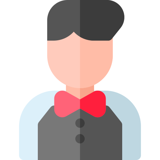 Waiter Basic Rounded Flat icon