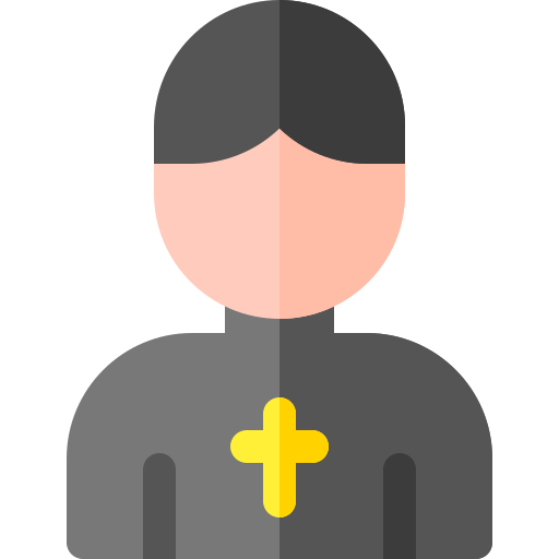 Священник Basic Rounded Flat иконка