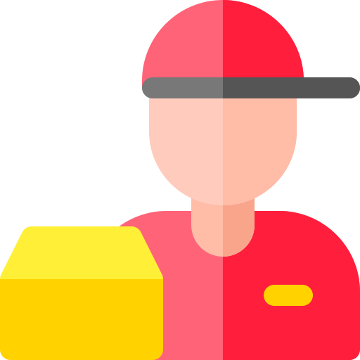Delivery boy Basic Rounded Flat icon
