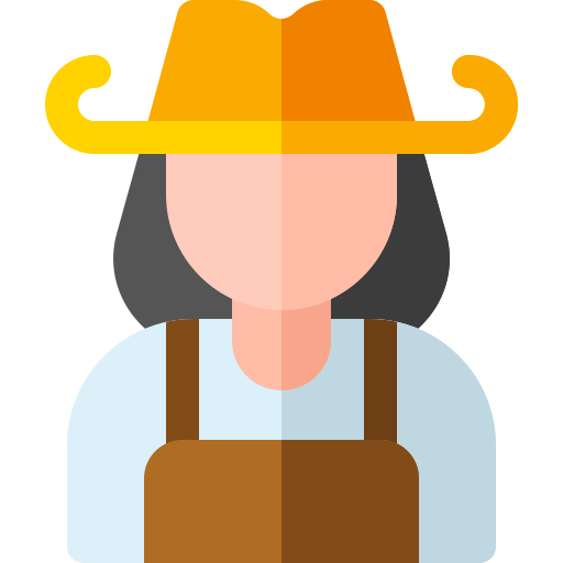 cowgirl Basic Rounded Flat icon
