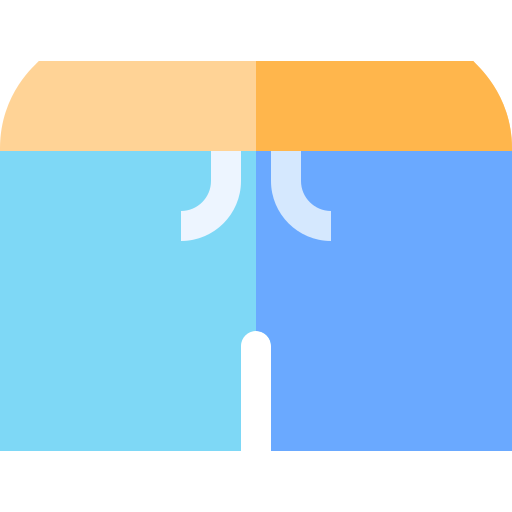 Swimming trunks Basic Straight Flat icon