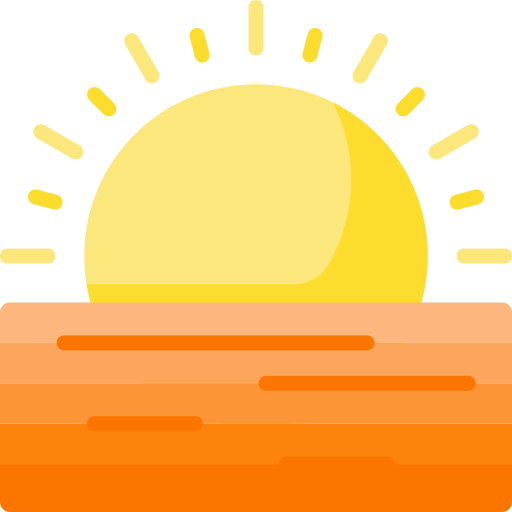 puesta de sol playa Special Flat icono