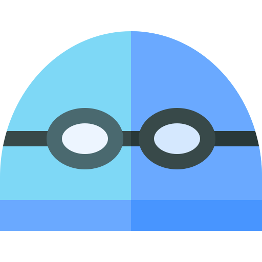 occhiali da nuoto Basic Straight Flat icona
