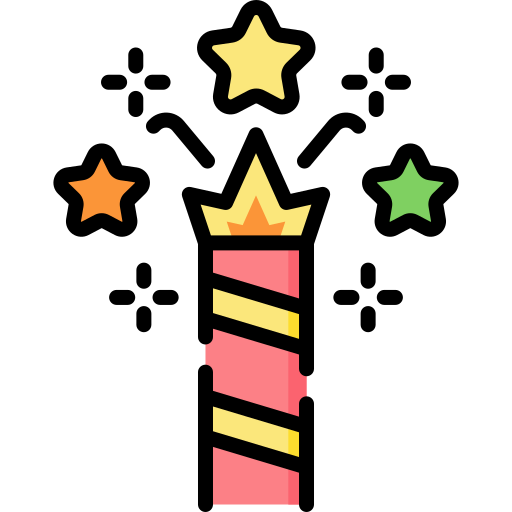 불꽃 Special Lineal color icon
