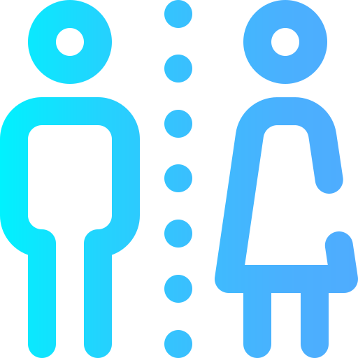 화장실 사용 Super Basic Omission Gradient icon