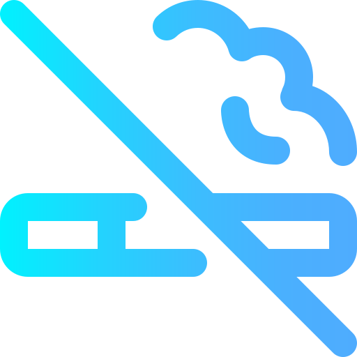rauchen verboten Super Basic Omission Gradient icon