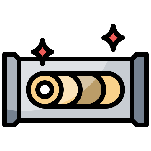gâteau roulé Generic Outline Color Icône