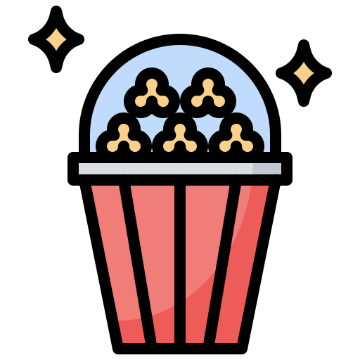 popcorn Generic Outline Color ikona