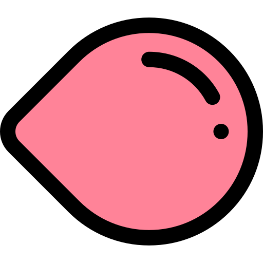 guma balonowa Generic Outline Color ikona