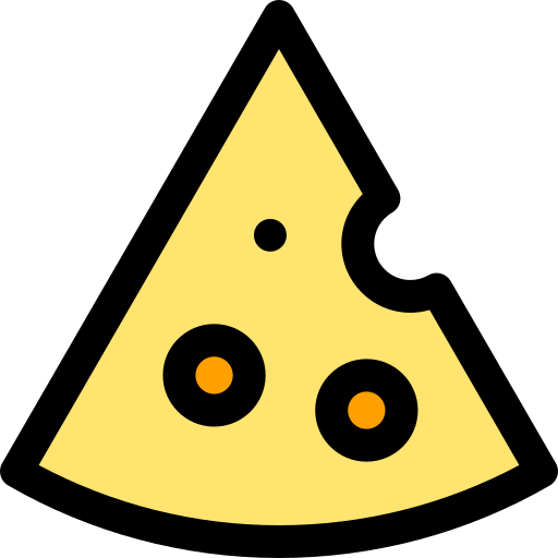 チーズ Generic Outline Color icon