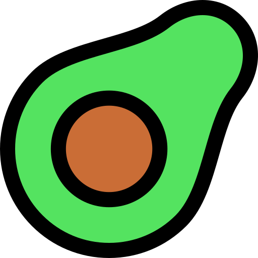 アボカド Generic Outline Color icon