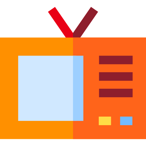 televisione Basic Straight Flat icona