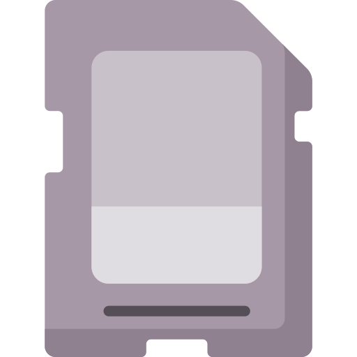 Micro sd card Special Flat icon