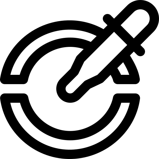 pipette Basic Rounded Lineal icon