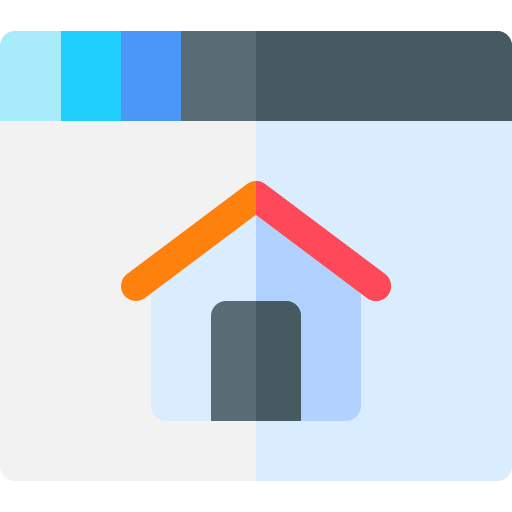 Homepage Basic Rounded Flat icon