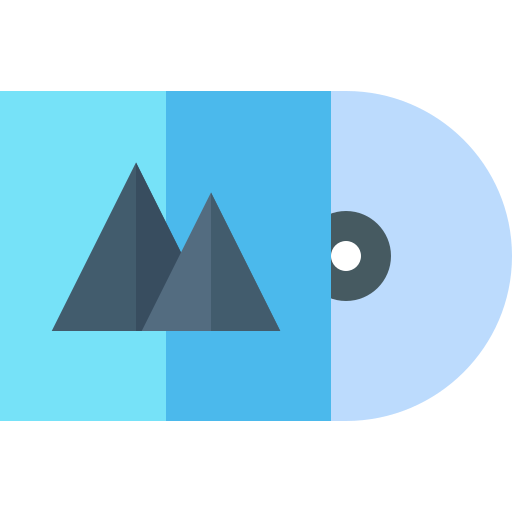 Compact disc Basic Straight Flat icon