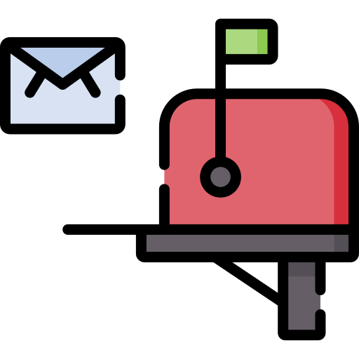 brievenbus Special Lineal color icoon