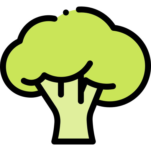 Broccoli Detailed Rounded Lineal color icon