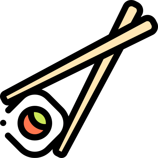 sushi Detailed Rounded Lineal color icon