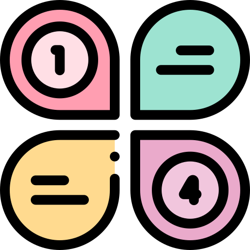 Petals Detailed Rounded Lineal color icon