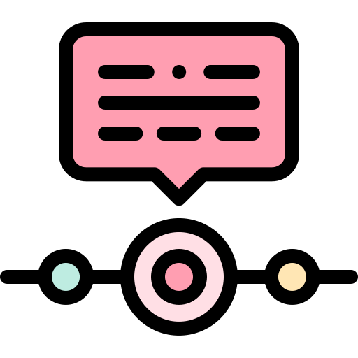 Connections Detailed Rounded Lineal color icon