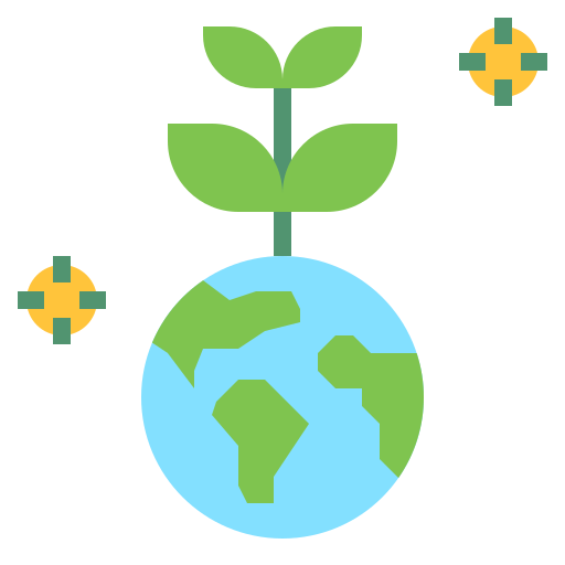 groene aarde Generic Flat icoon