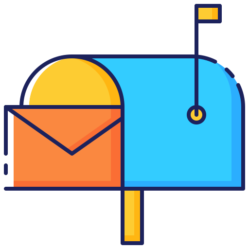 Mailbox Generic Color Omission icon