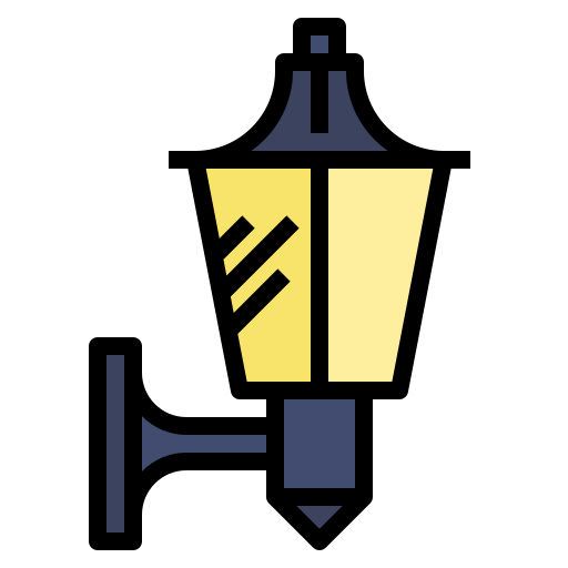 lampa ścienna Generic Outline Color ikona