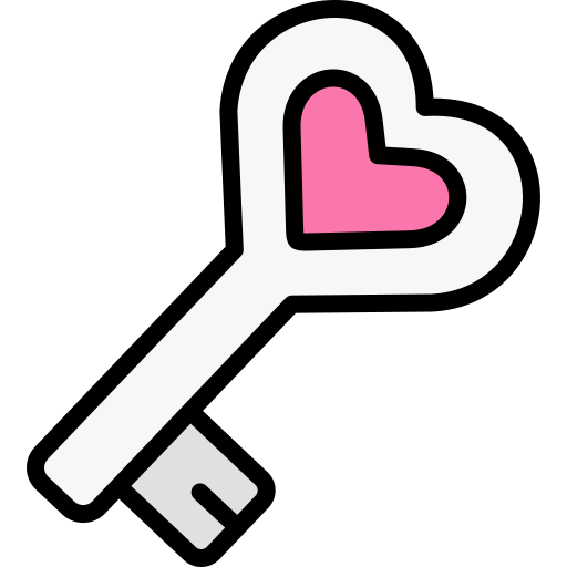 Key Generic Outline Color icon