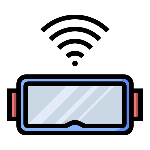 Virtual reality glasses Generic Outline Color icon