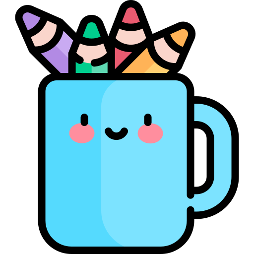 mäppchen Kawaii Lineal color icon