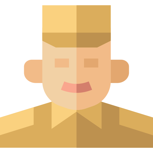 Военный Basic Straight Flat иконка