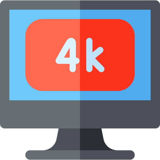 4k Basic Rounded Flat icon